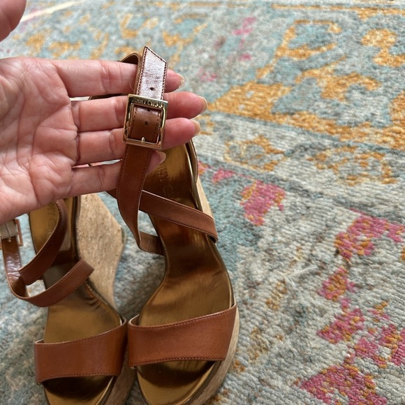 Jimmy Choo Brown Portia 120 Wedge Sandals - like new - Picture 5 of 11